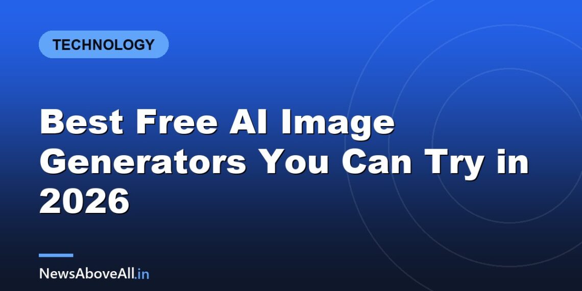 Best Free AI Image Generators You Can Try in 2026