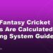 How Fantasy Cricket Points Are Calculated: Scoring System Guide