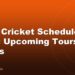 India Cricket Schedule 2026: Upcoming Tours and Series