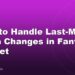 How to Handle Last-Minute Team Changes in Fantasy Cricket