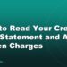 How to Read Your Credit Card Statement and Avoid Hidden Charges