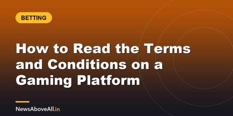 How to Read the Terms and Conditions on a Gaming Platform