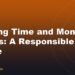 Setting Time and Money Limits: A Responsible Play Guide